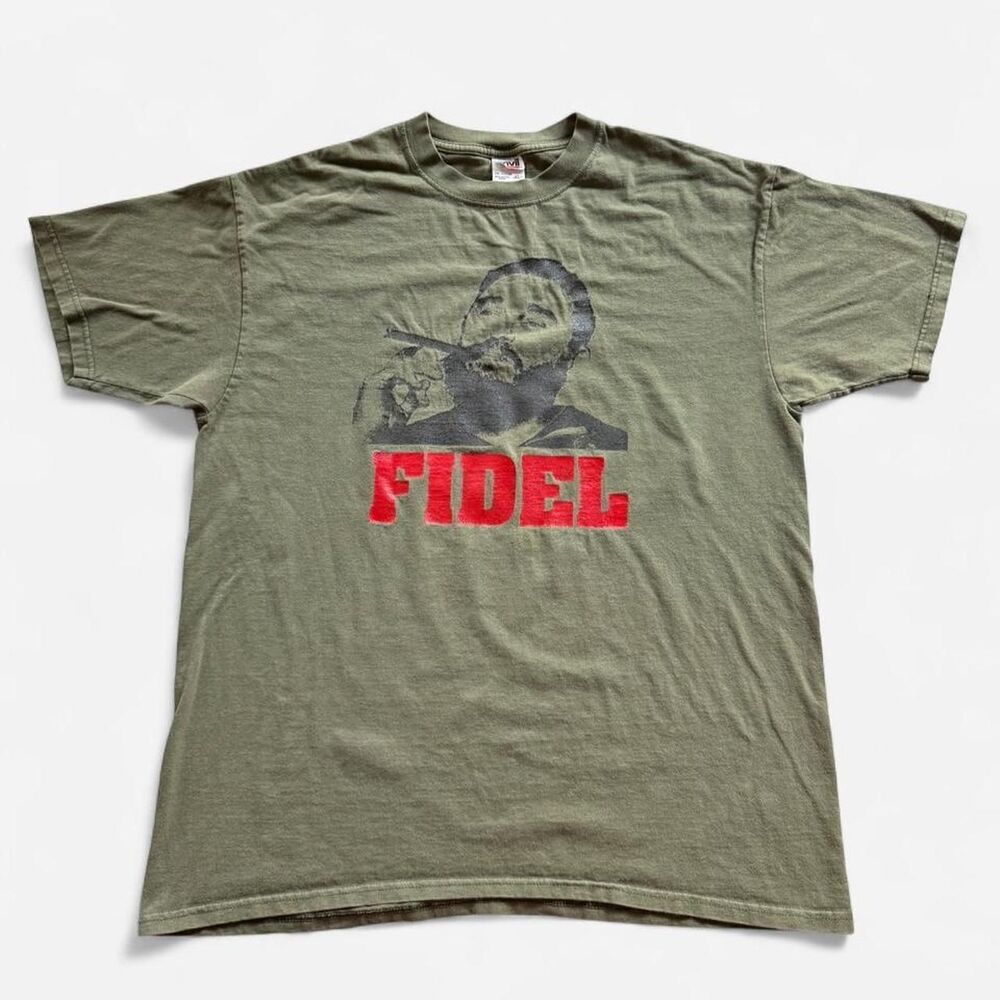 Vintage Y2K Anvil Fidel Castro graphic tee size XL